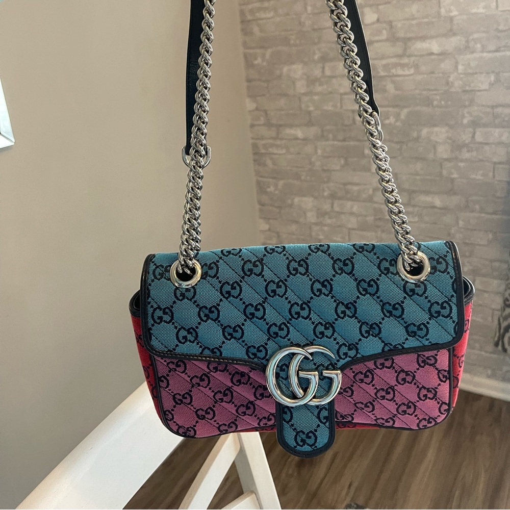 GG MARMONT MULTICOLOR SMALL SHOULDER BAG